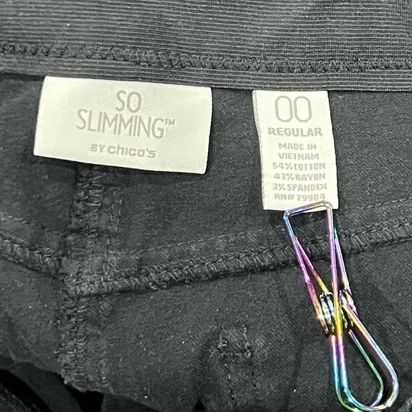 chico’s Black So Slimming Pull On Jeans Size XS Women’s - Picture 2 of 5